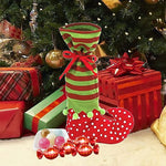 Borsa per caramelle con motivo a pois decorazione Natale 35x20cm