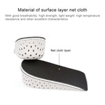 5 paia di solette altezza 4 cm con inserto tallone rinforzato
