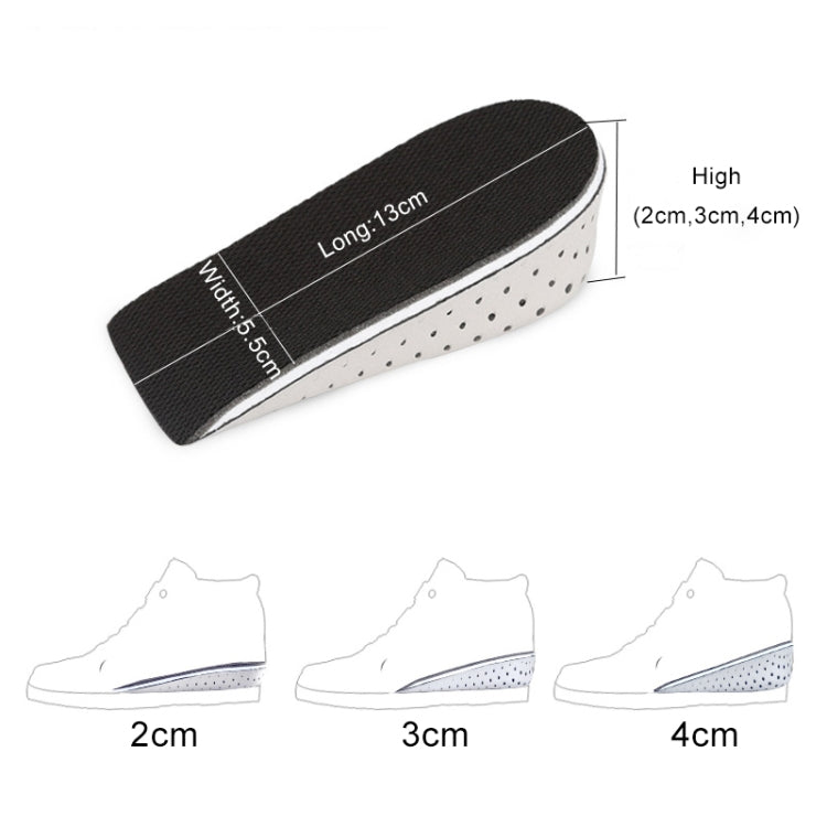 5 paia di solette altezza 4 cm con inserto tallone rinforzato