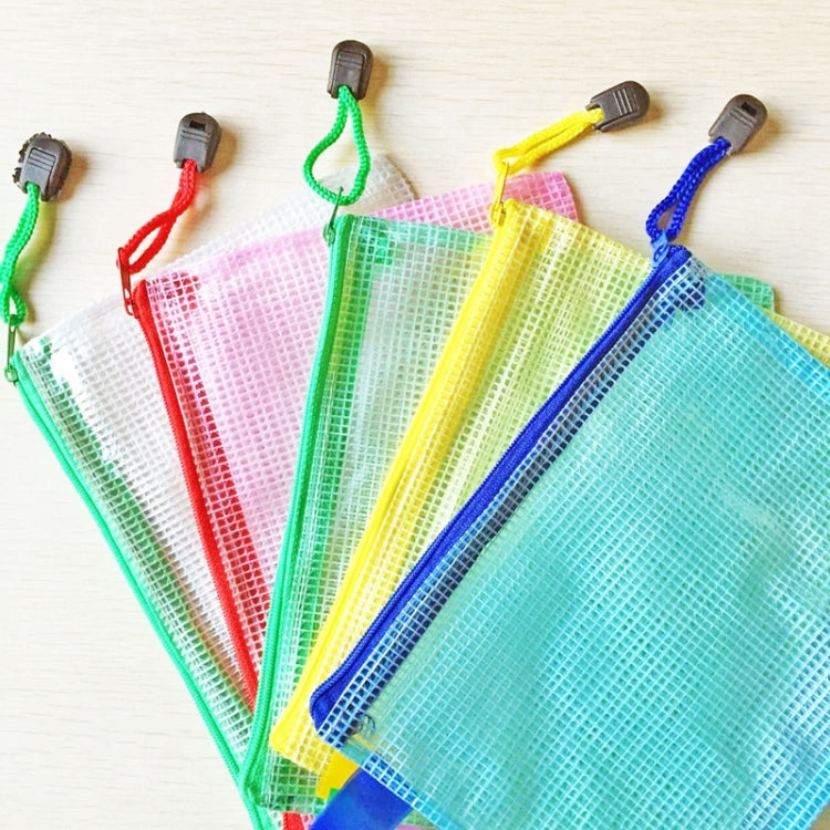 Buste cancelleria in plastica con cerniera A5 12 pezzi