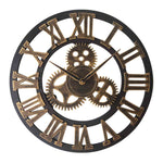 Orologio da parete rotondo in legno 80 cm