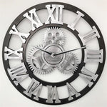 Orologio da parete rotondo in legno 80 cm