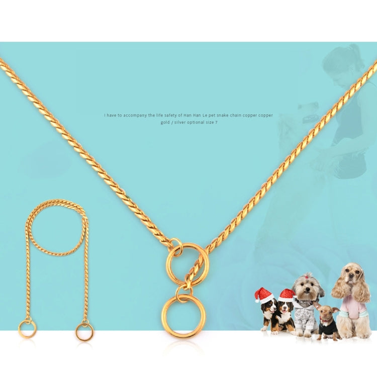 Collare per cani a catena in metallo 50 cm