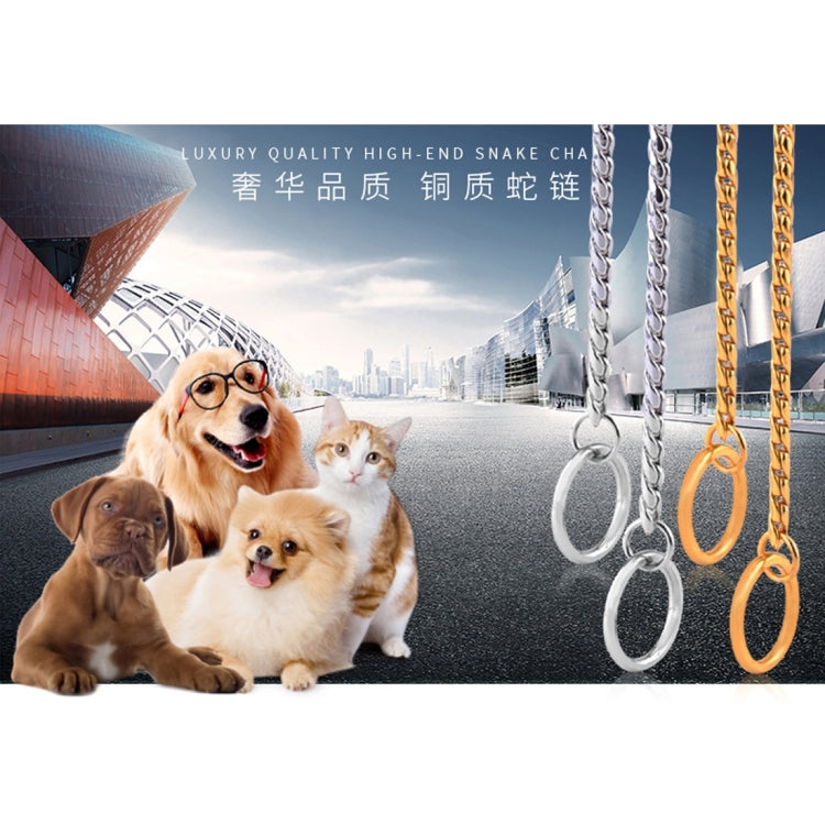 Collare per cani a catena in metallo 50 cm