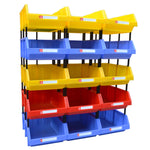 Scatola plastica 25x15x12 cm 2 pezzi colore casuale