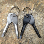 Set cacciaviti portatili 2 in 1 con portachiavi in acciaio