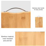 Tagliere cucina rettangolare in bambù 30x20 cm