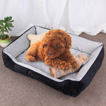Coperta morbida per cani e gatti con motivo a ossa 50x45x15 cm