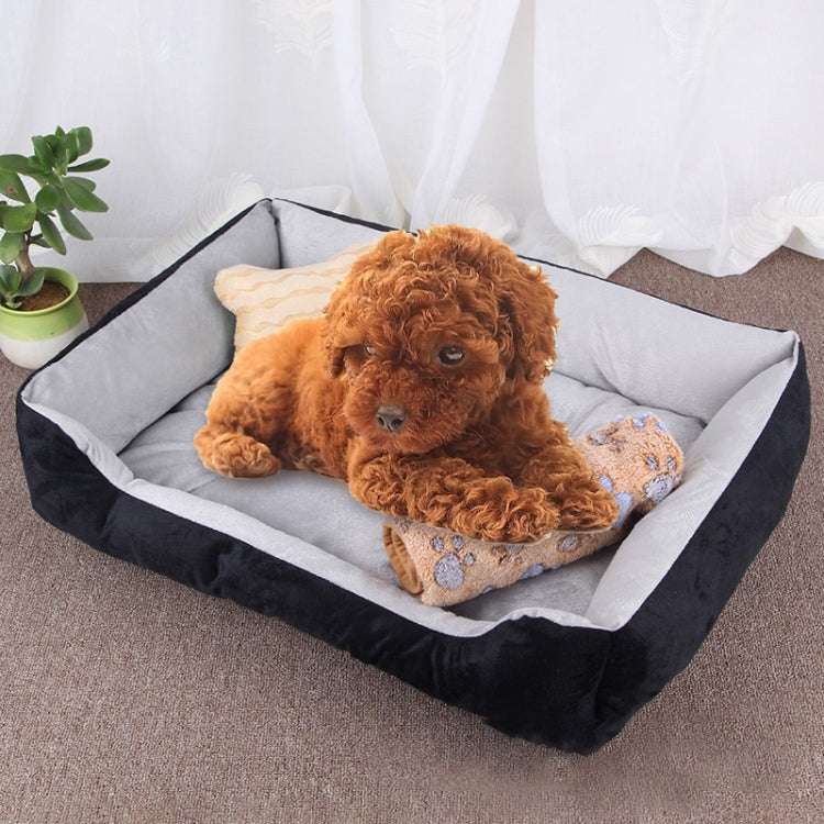 Coperta morbida per cani e gatti con motivo a ossa 50x45x15 cm