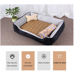 Coperta morbida per cani e gatti con motivo a ossa 50x45x15 cm