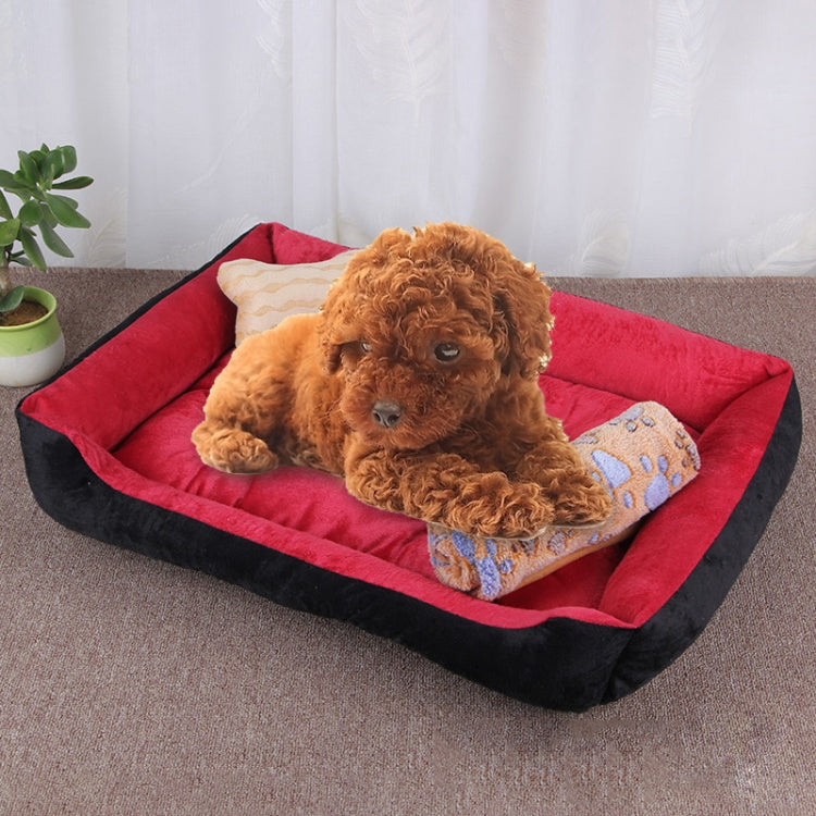 Coperta morbida per cani e gatti con motivo a ossa 50x45x15 cm