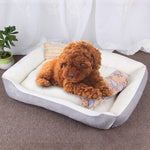 Coperta morbida per cani e gatti con motivo a ossa 50x45x15 cm