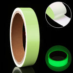Nastro luminoso verde fotoluminescente 1cm x 3m
