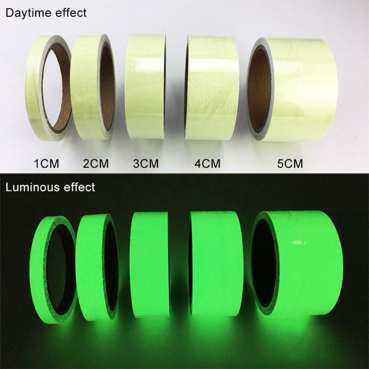 Nastro luminoso verde fotoluminescente 1cm x 3m