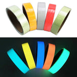 Nastro luminoso verde fotoluminescente 1cm x 3m