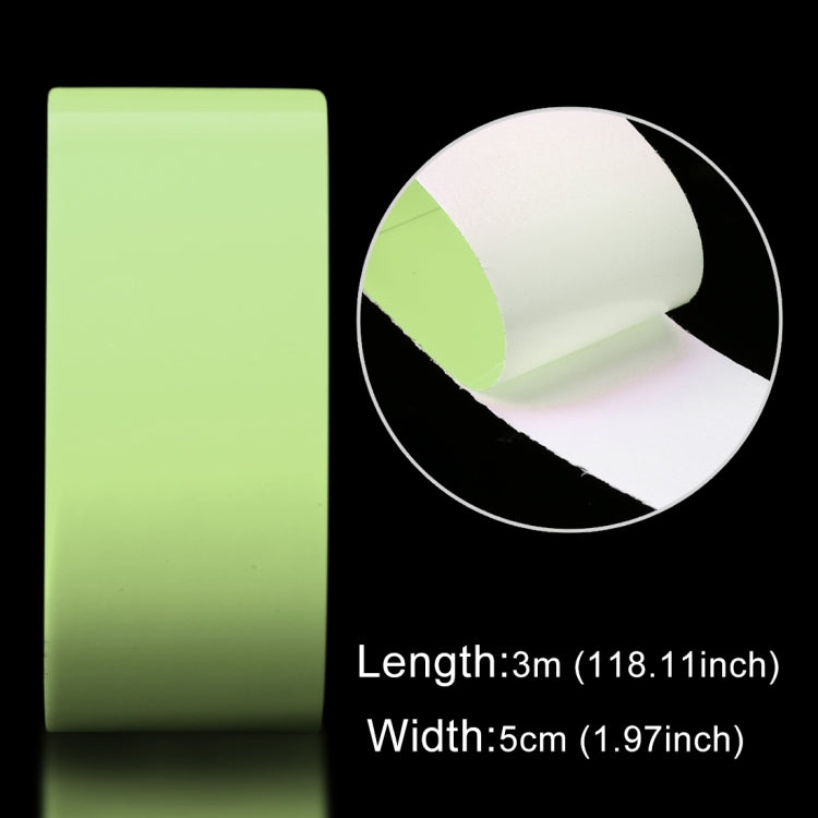 Nastro luminoso verde fotoluminescente 5cm x 3m