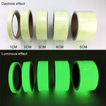 Nastro luminoso verde fotoluminescente 3cm x 10m