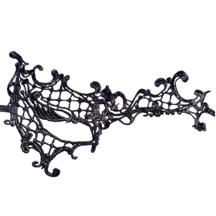 Maschera di pizzo semi-occhi donna per Halloween