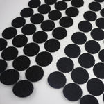 Adesivi in nylon rotondi da 25 mm, neri e bianchi - immagine 3