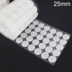 Adesivi in nylon rotondi da 25 mm, neri e bianchi - immagine 5