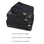 Set 3 borse portaoggetti impermeabili in poliestere 210D