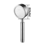 Soffione doccia pressurizzato rotondo acciaio inox 80 mm