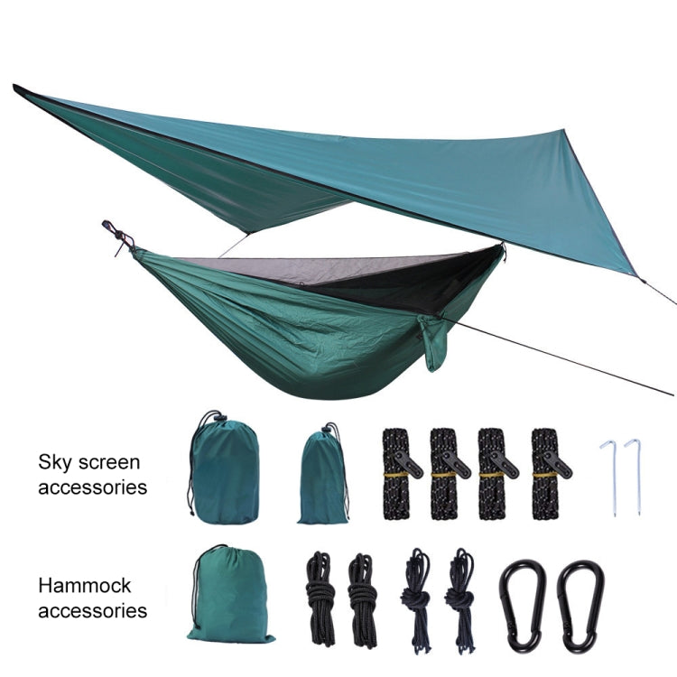 Set fondali per amaca con zanzariera 360x290 cm verde