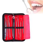 Set strumenti dentali in acciaio inox 9 in 1
