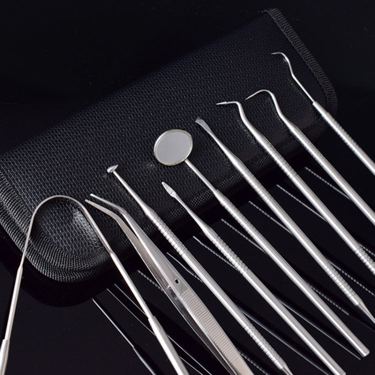 Set strumenti dentali in acciaio inox 9 in 1