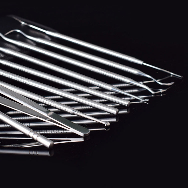 Set strumenti dentali in acciaio inox 9 in 1