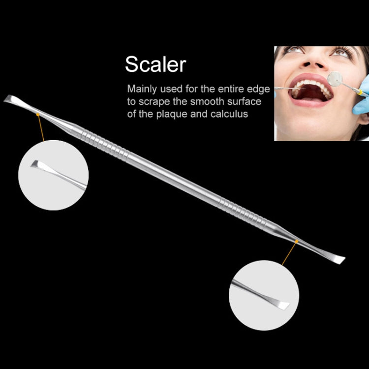 Set 10 strumenti dentista in acciaio inox a forma di zappa