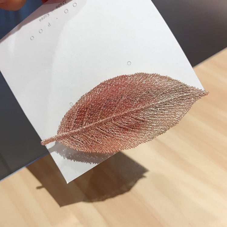 10 clip per capelli a forma di foglia sfumata