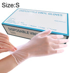 Guanti monouso in PVC trasparenti taglia S 100 pezzi