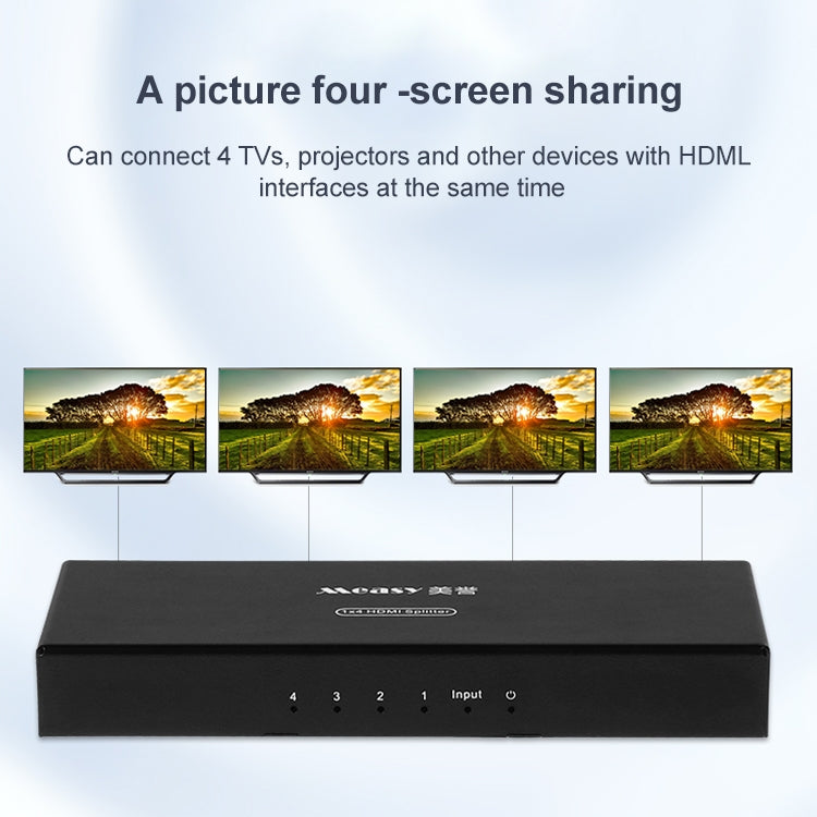 Measy SPH104 Splitter HDMI 1 a 4 4K 1080P presa USA