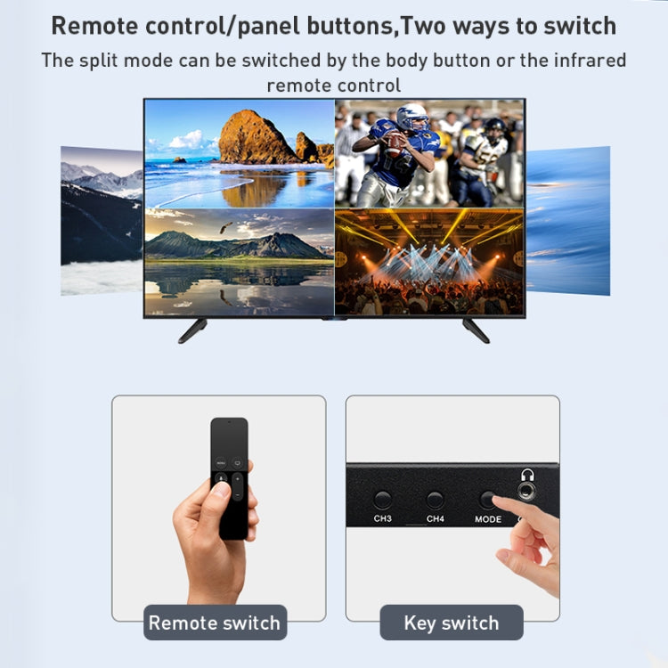 Splitter HDMI Measy MV4341 4 ingressi, 1 uscita 4K 30 Hz - immagine 7