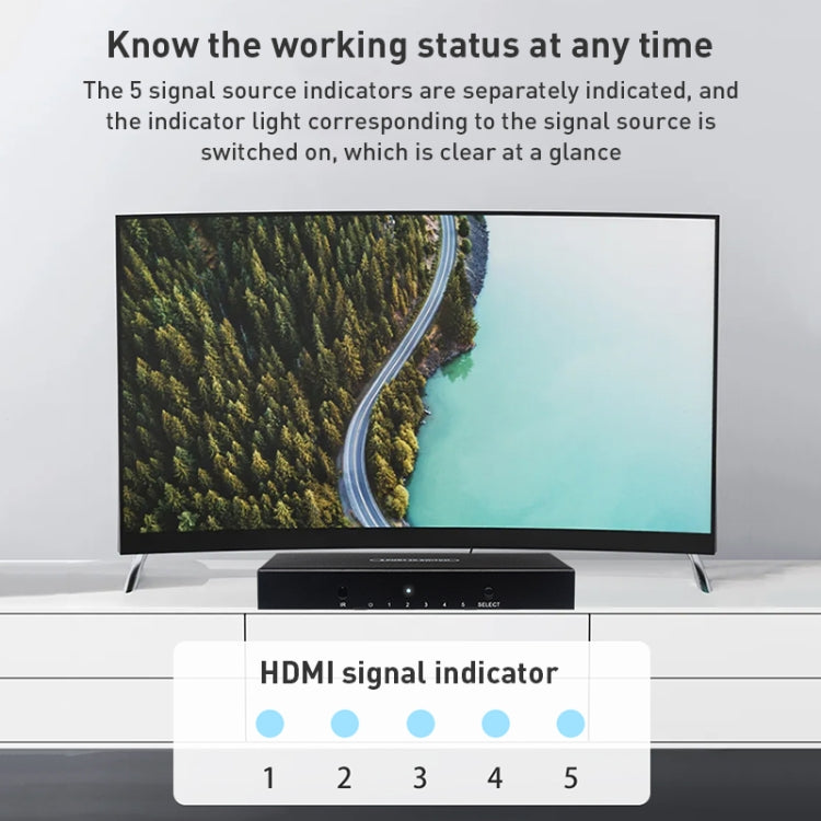 Switch HDMI Measy 5 ingressi e 1 uscita 4K 60Hz - immagine 8