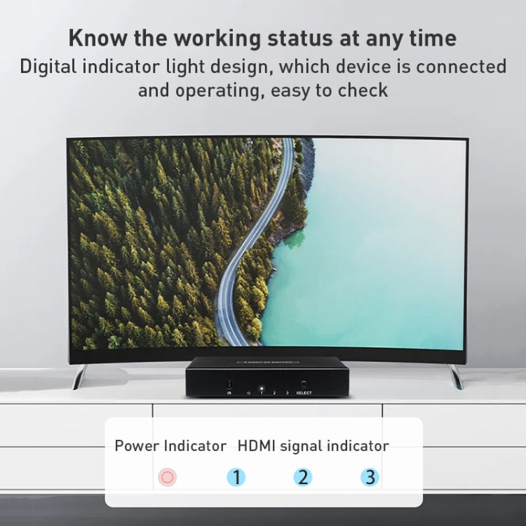 Switch HDMI Measy 4K 60Hz a 3 ingressi con HDR - immagine 8