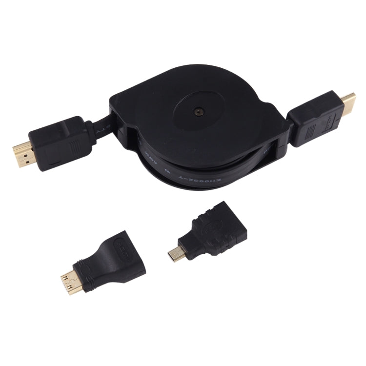 Cavo HDMI maschio-maschio 1 m con adattatori Mini e Micro HDMI