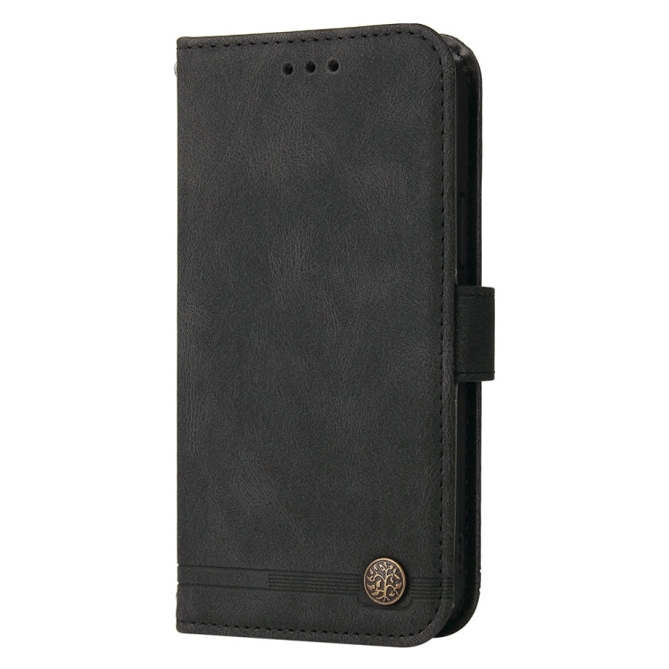 Custodia in pelle con bottoni per Huawei nova 11i Maimang 20 Enjoy 60 Pro