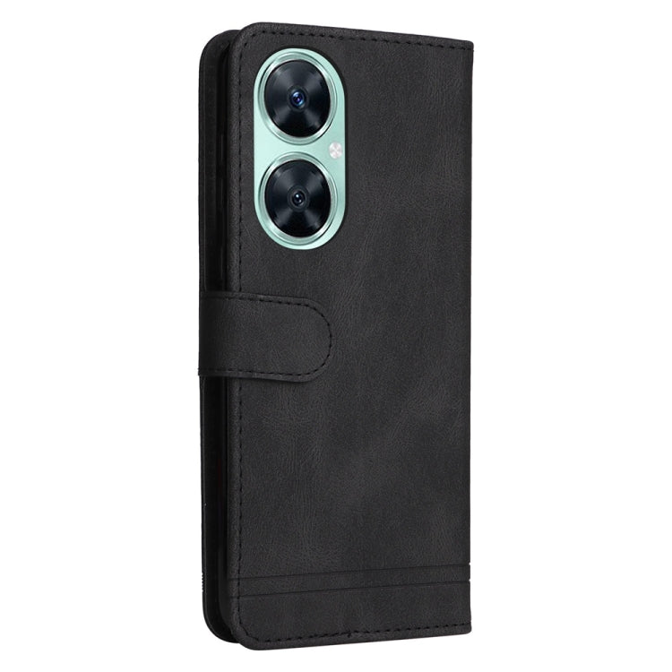 Custodia in pelle con bottoni per Huawei nova 11i Maimang 20 Enjoy 60 Pro