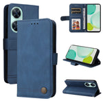 Custodia in pelle con bottoni per Huawei nova 11i Maimang 20 Enjoy 60 Pro