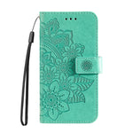 Custodia in pelle goffrata con fiori per Huawei nova 11i, Enjoy 60 Pro, Maimang