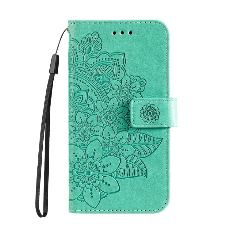 Custodia in pelle goffrata con fiori per Huawei nova 11i, Enjoy 60 Pro, Maimang