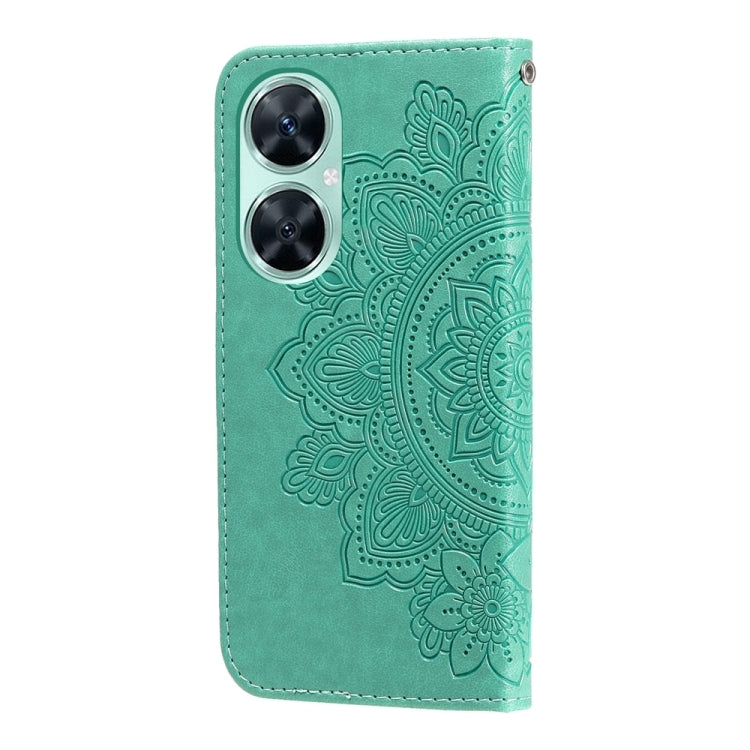 Custodia in pelle goffrata con fiori per Huawei nova 11i, Enjoy 60 Pro, Maimang