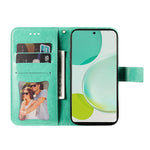 Custodia in pelle goffrata con fiori per Huawei nova 11i, Enjoy 60 Pro, Maimang