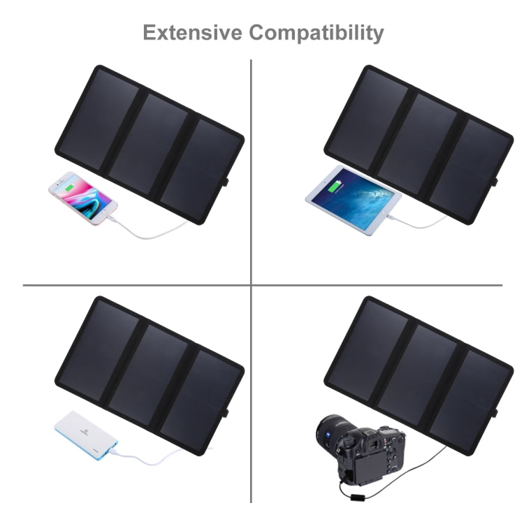 Caricabatterie solare pieghevole HAWEEL 21W con doppia USB - immagine 11