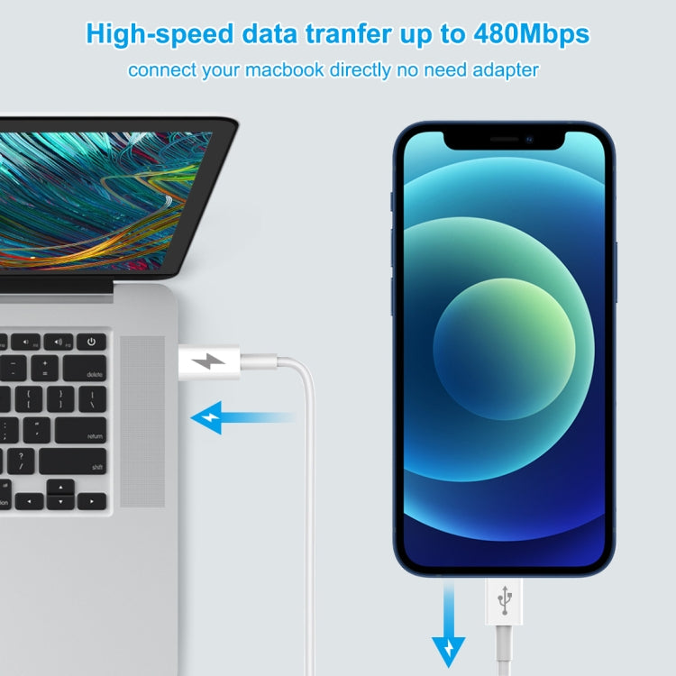Cavo ricarica rapida USB-C a 8 pin 2m per Apple