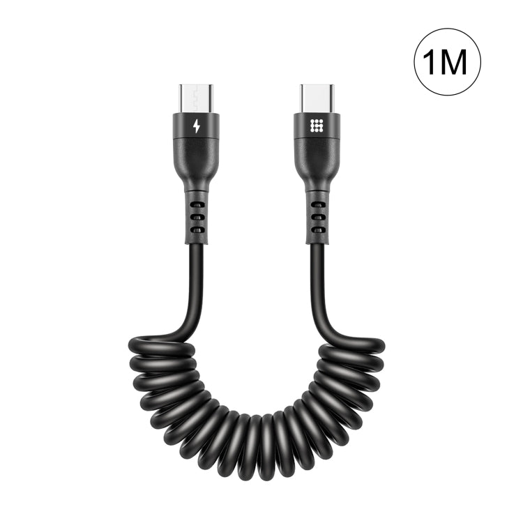 Cavo ricarica rapida USB-C spirale 1m 5A HAWEEL