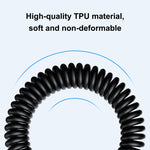 Cavo ricarica rapida USB-C spirale 1m 5A HAWEEL