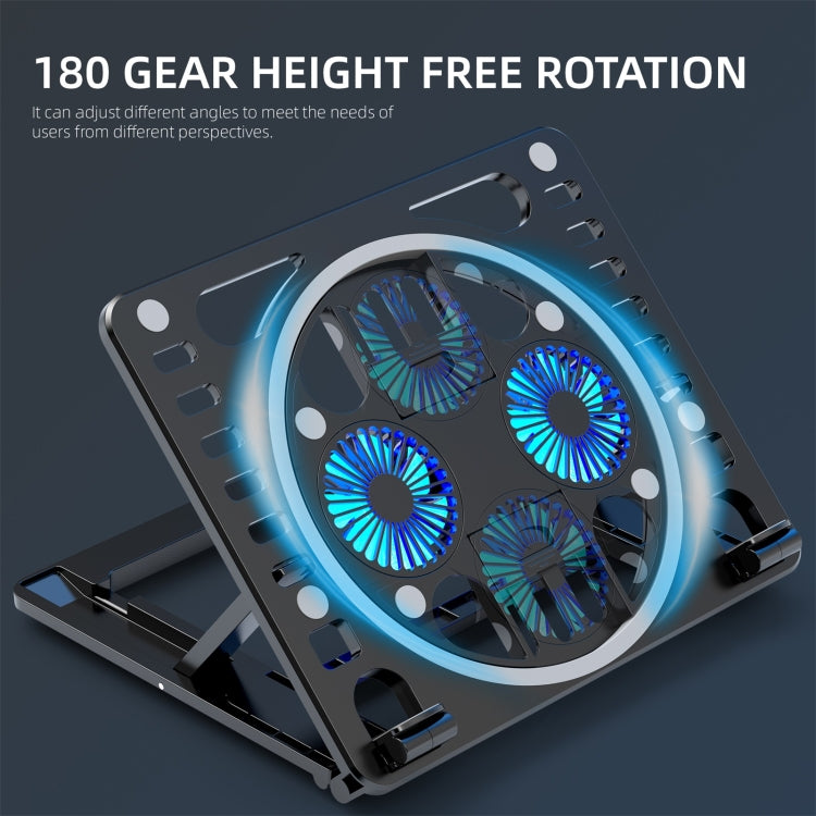Supporto da scrivania con raffreddamento RGB per laptop